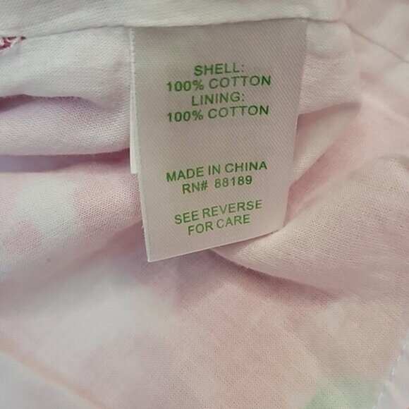 LILLY PULITZER Scarlet Begonia Ruffle Scoop Neck Pink Floral Sleeveless Top XS - Picture 7 of 10